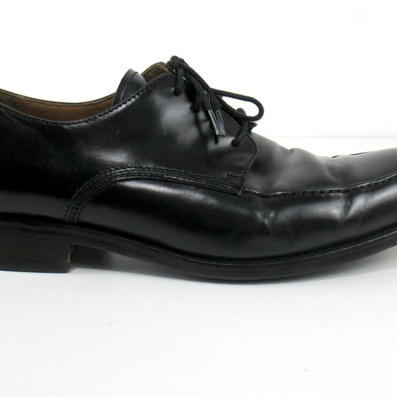Johnston & Murphy Black Leather Oxford Shoes Sz 9M